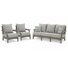 Leandria 139.75'' Wide Straight Patio Sectional Set with Cushions