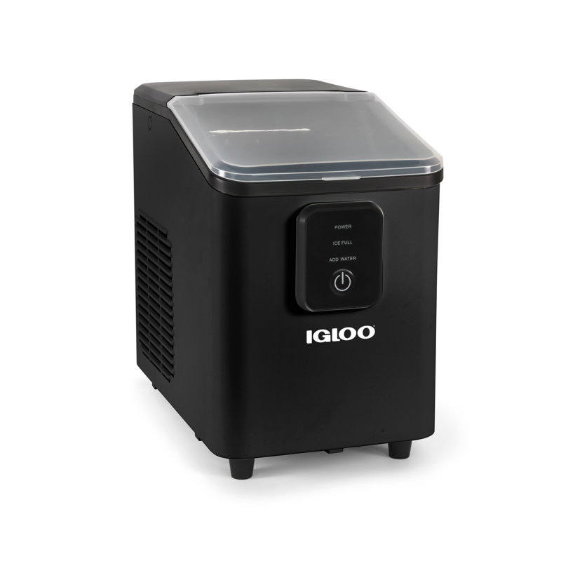 Machine à glaçons autonettoyante 26 lb Igloo Aqua, Noir