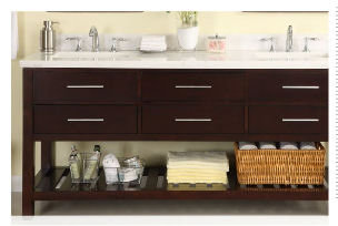 Priva 72" Double Bathroom Vanity Base Only