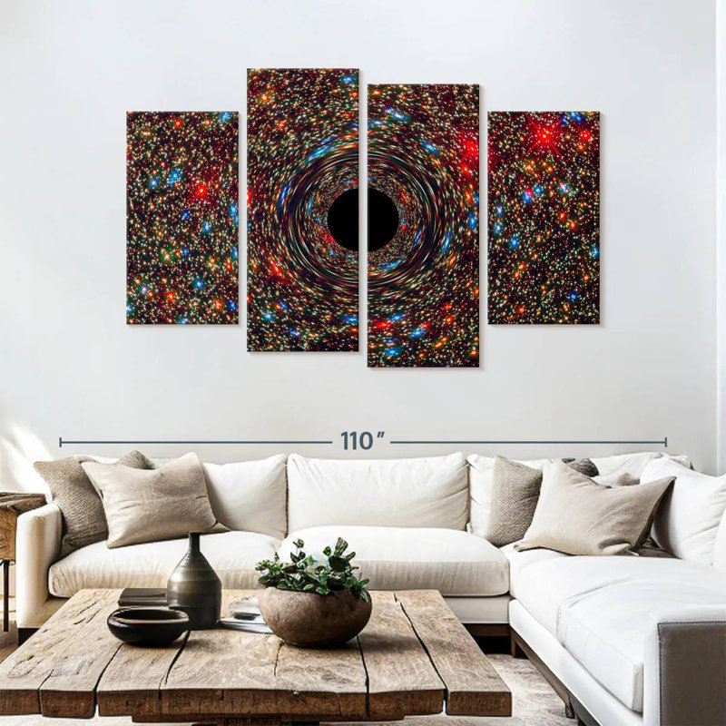 Oberle Galaxy M87 Black Hole, 54" H x 84" W