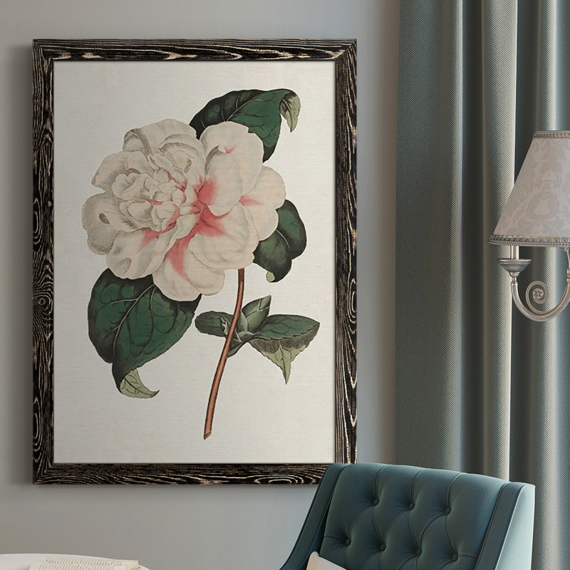 «Pink Floral Mix», reproduction d'art sur toile simple, H 37,5 po x l 27,5 po x P 1 po, Noir