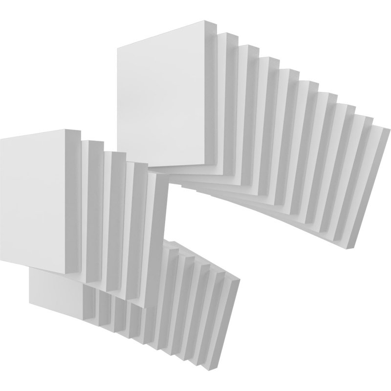 Panneaux de loisirs en PVC, H 7,75 po x l 7,75 po x P 1 po