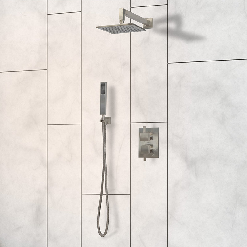 Waterblade Wall Mount Shower Arm, Brushed Nickel
