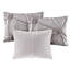 Housse de lit de jour simple gris foncé avec coussin décoratif en forme de fleur