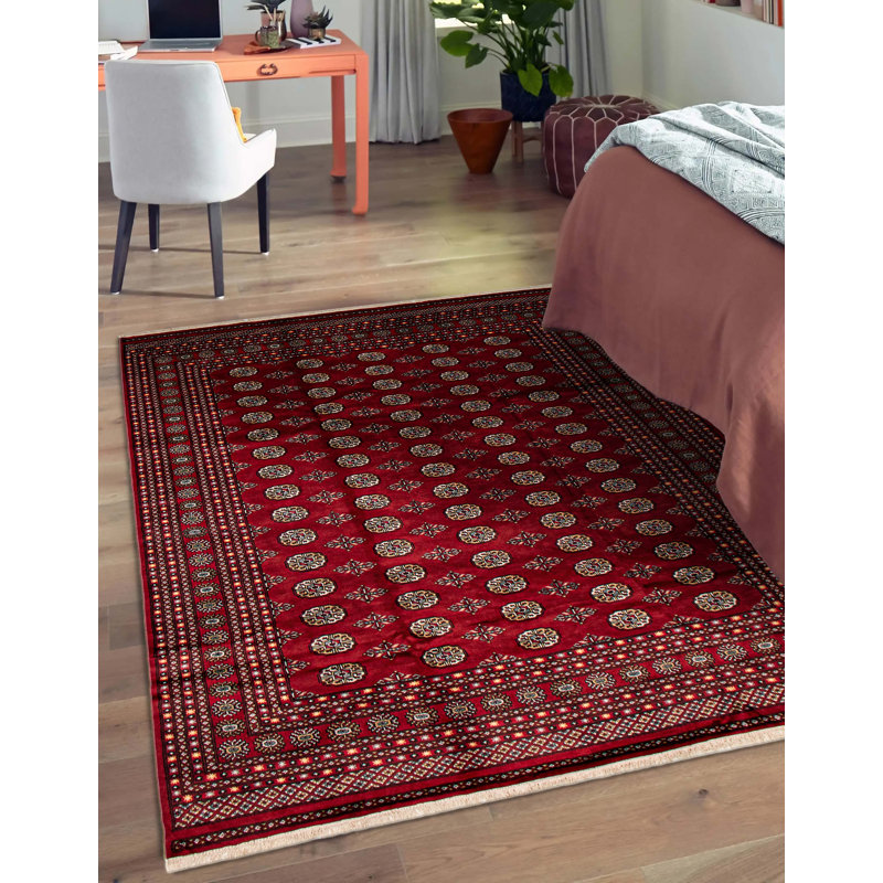 Tapis rouge Finest Peshawar Bokhara 8 pi 1 po x 10 pi 6 po