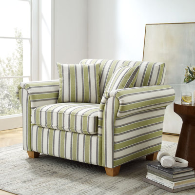 40.94‘’ Oversized Accent Chair With Stripe Pattern