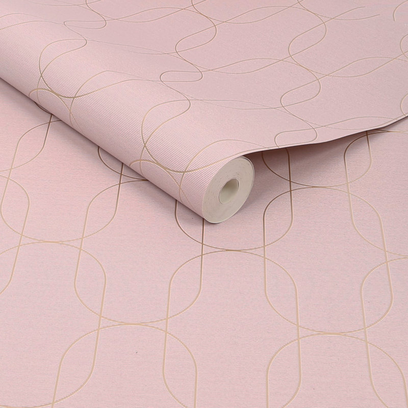 Superfresco Eternity Geometric Wallpaper, Pink