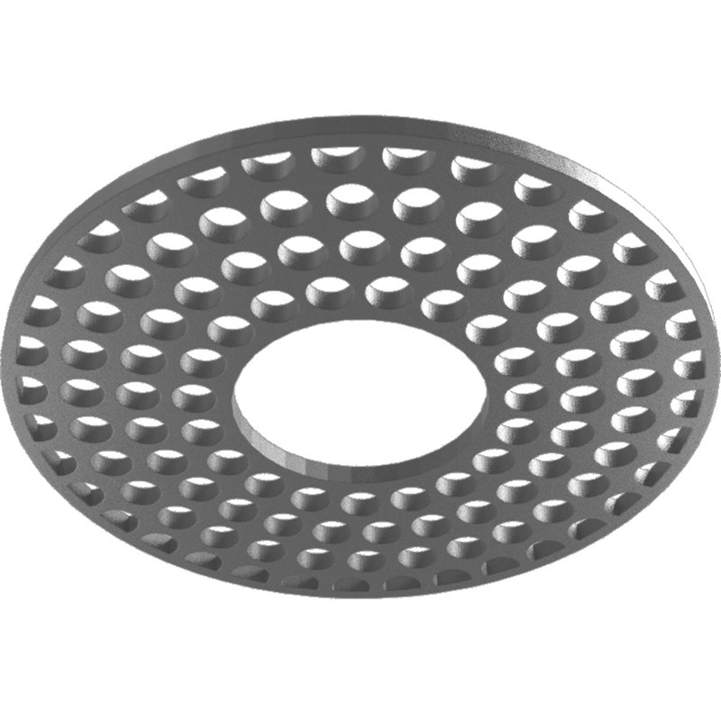 Médaillon de plafond architectural en PVC de 20 po de diamètre extérieur x 7 1/4 po x P 1/2 po Fink, Nickel