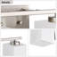 Éclairage pour meuble-lavabo d'intérieur avec abat-jour carré en verre gravé blanc-519845931-509480157