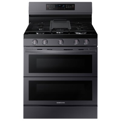 6.0 cu. ft. Smart Freestanding Gas Range with Flex DuoÂ & Air Fry -  Samsung, NX60A6751SG