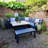 Ferrara Corner Lounge Set With Adjustable Table