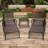 Aluminium Cast Lounge Chair 1Pcs Brown-12203044