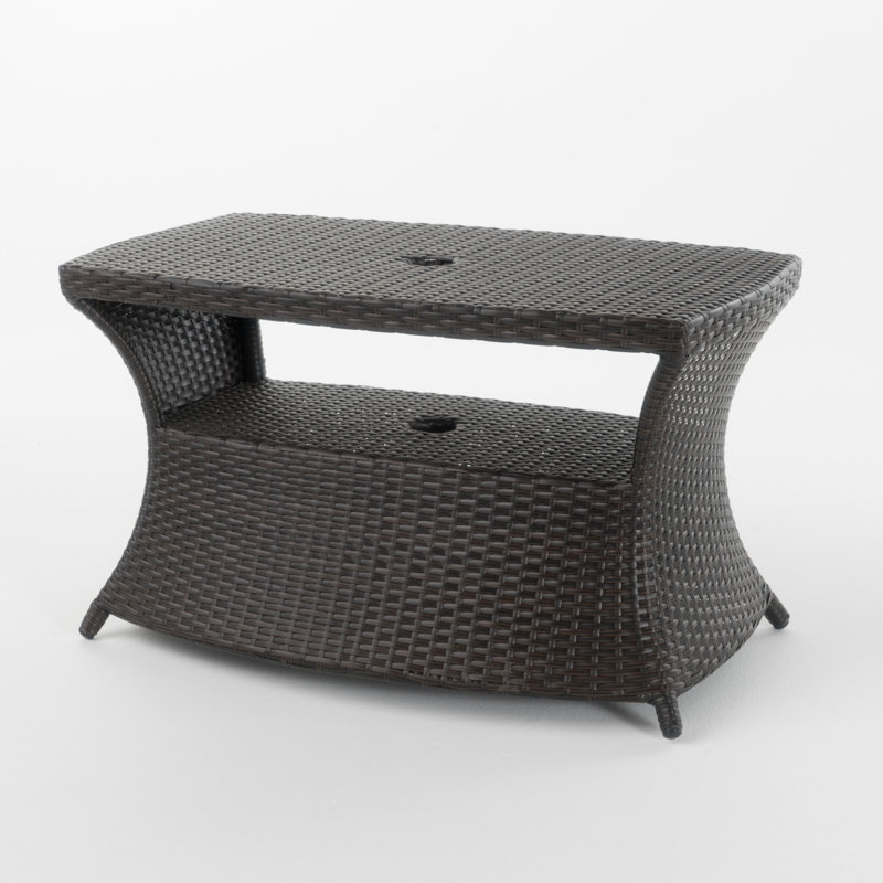 Table d'appoint Berkeley - Table d'appoint compacte pour canapé ou lit, Brun