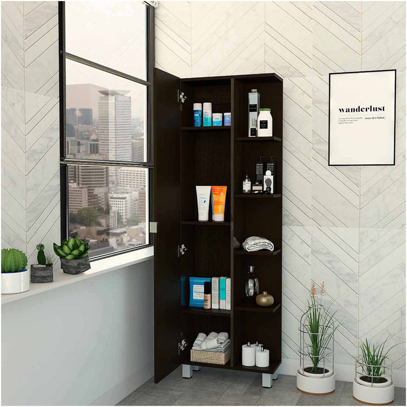 Wenge 5-Shelf Tall Cabinet, Wenge