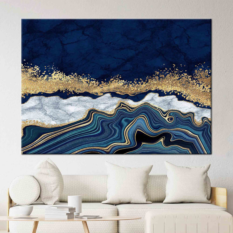 Marble Canvas Art With Abstract Design For A Modern And Contemporary Wall Decor Touch