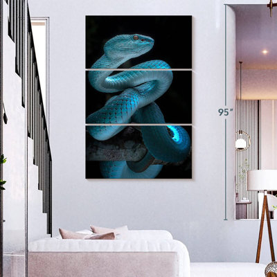 Glowing Blue Snake