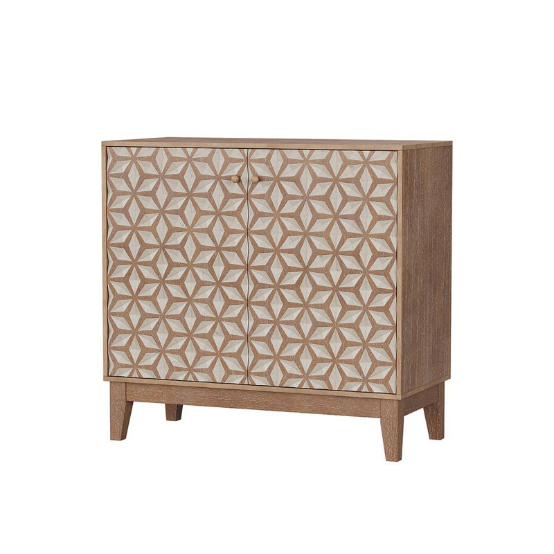 31.5-inch geometric design sideboard