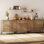 Buffet 94,5 po à 6 portes avec tiroirs, armoire de rangement en bois 3-en-1 94,5 po pour cuisine, salle à manger