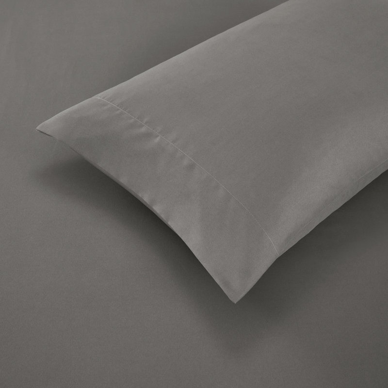  Microfiber / Polyester Sheet Set, Full Sheet Set with Fitted Sheet and 2 Pillowcases, Dark Gray