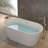 66" x 28" Freestanding Soaking Acrylic Bathtub
