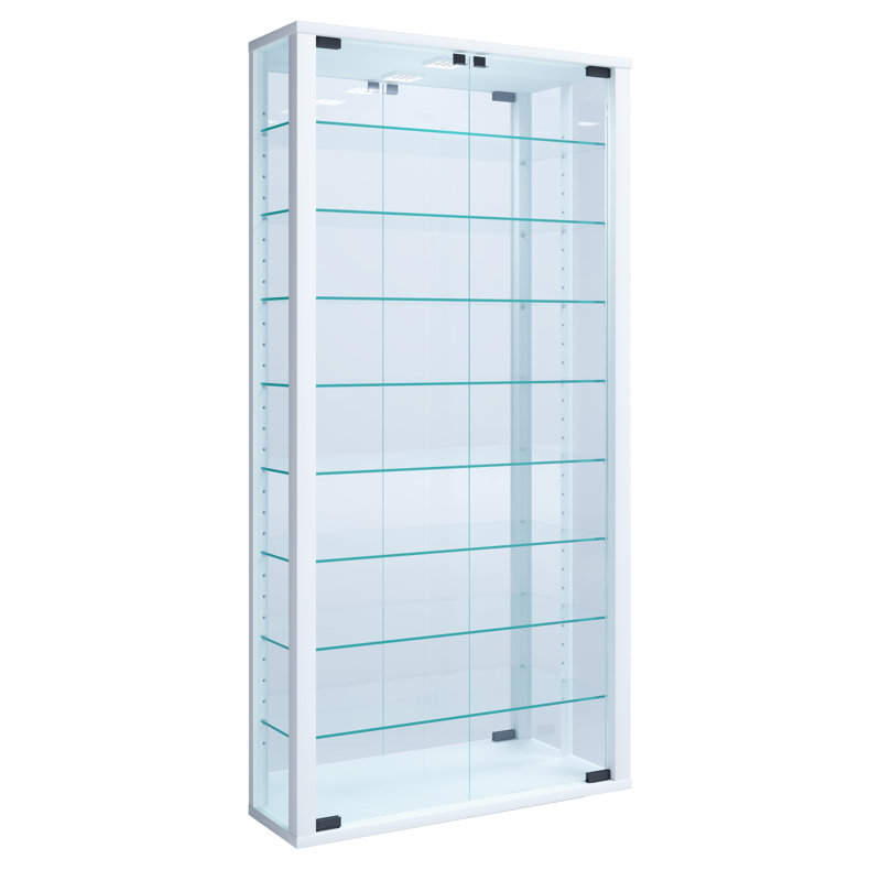 Carlyne Display Cabinet, White, No