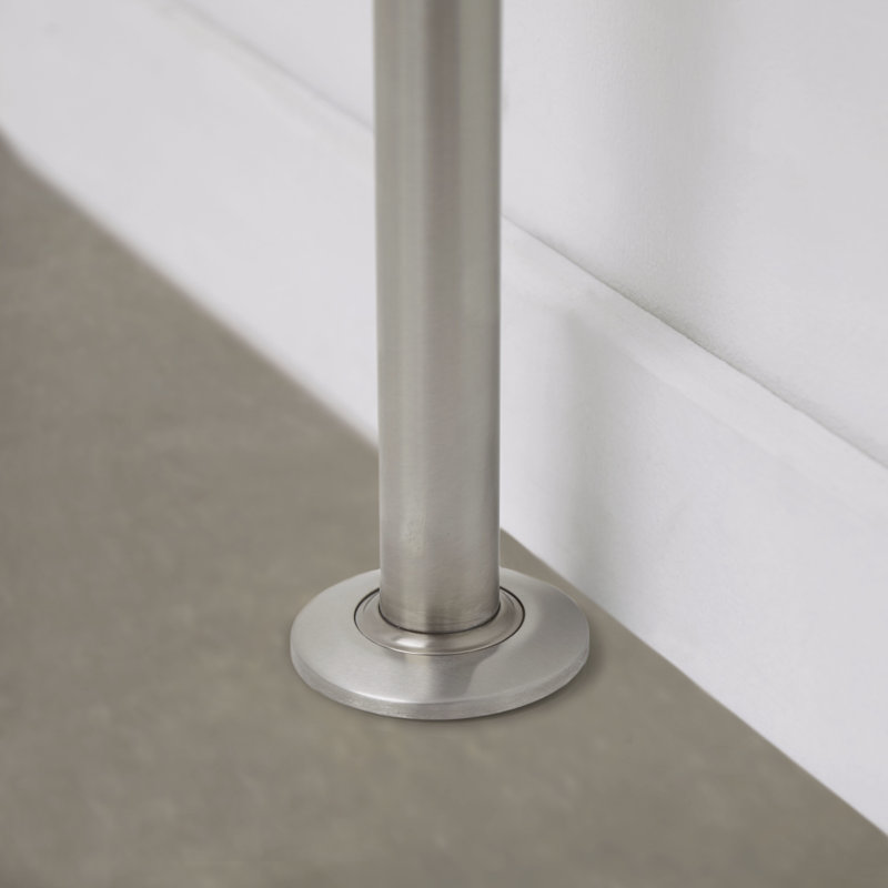 Barre d'appui de douche pivotante pour la salle de bain style de vie et bien-être, Acier inoxydable satiné, H 39 po x l 36 po