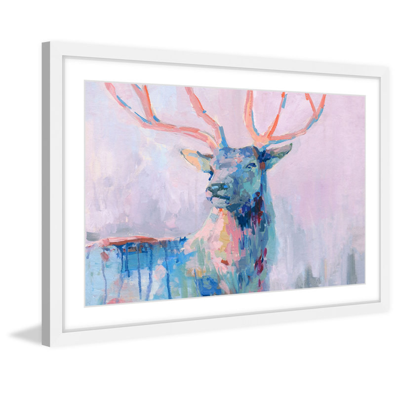 Majestic Deer - Single Picture Frame Painting, 30 cm H x 46 cm W