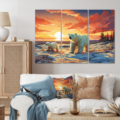 Canada Churchill Adventures I sur toile, 3 pièces