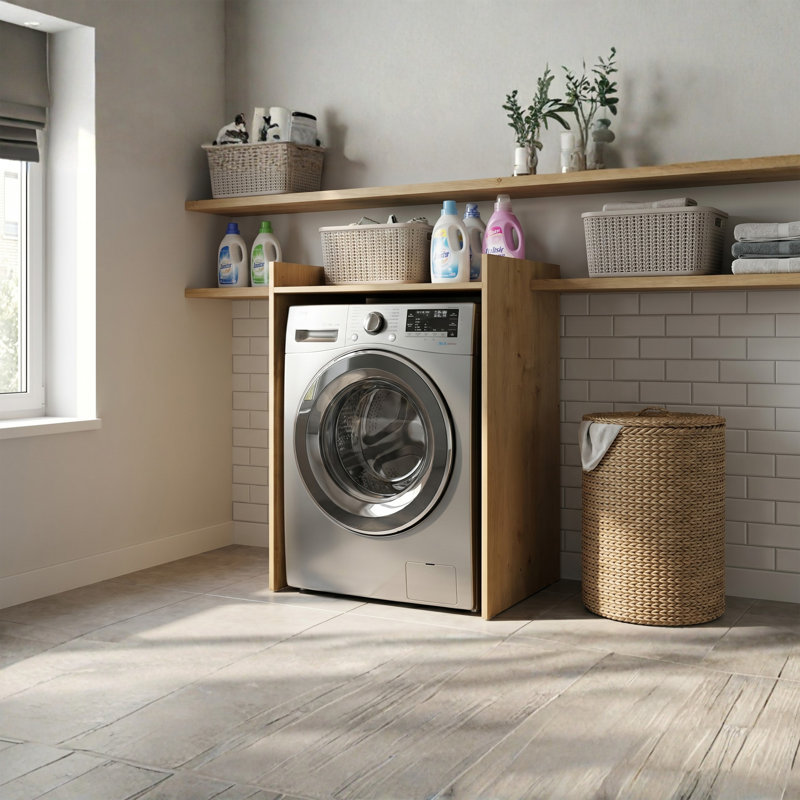 MDF/Chipboard Laundry Cart, Brown
