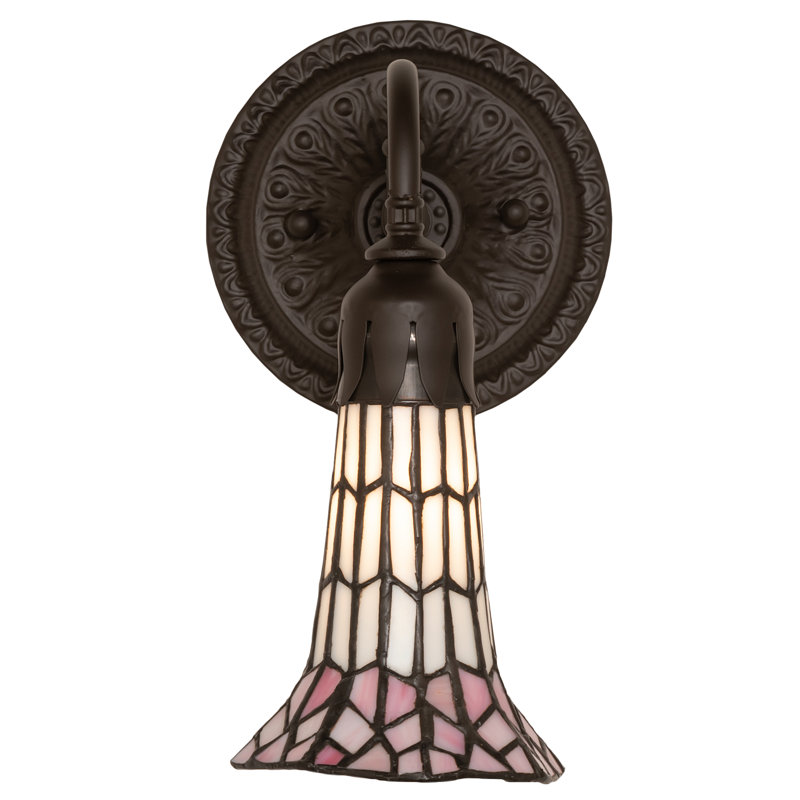 Gazon 1 - Light Armed Sconce, White/Pink