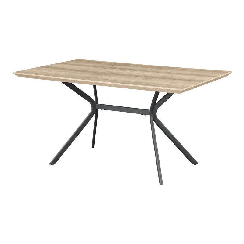 53-inch Composite Wood Dining Table Light Brown