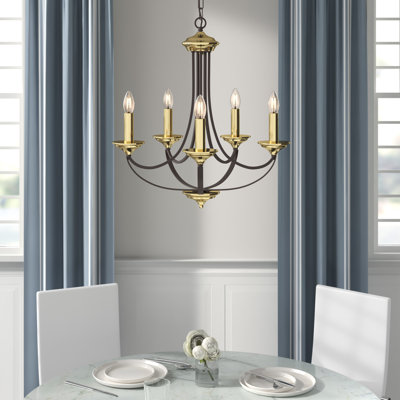 Limeuil 5 - Light Candle Style Chandelier
