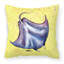  Coussin décoratif 14 po Stingray on Yellow
