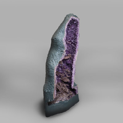 Large Amethyst Cluster Geode With Stalactites