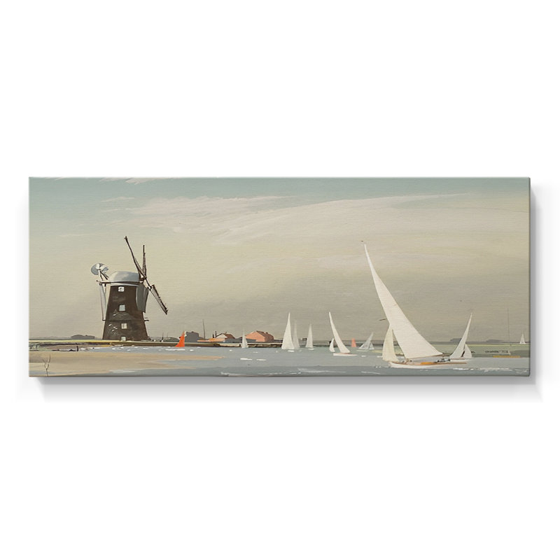 Série nautique-CDL III - Toile tendue avec châssis - Prêt à accrocher, H 16 po x l 40 po