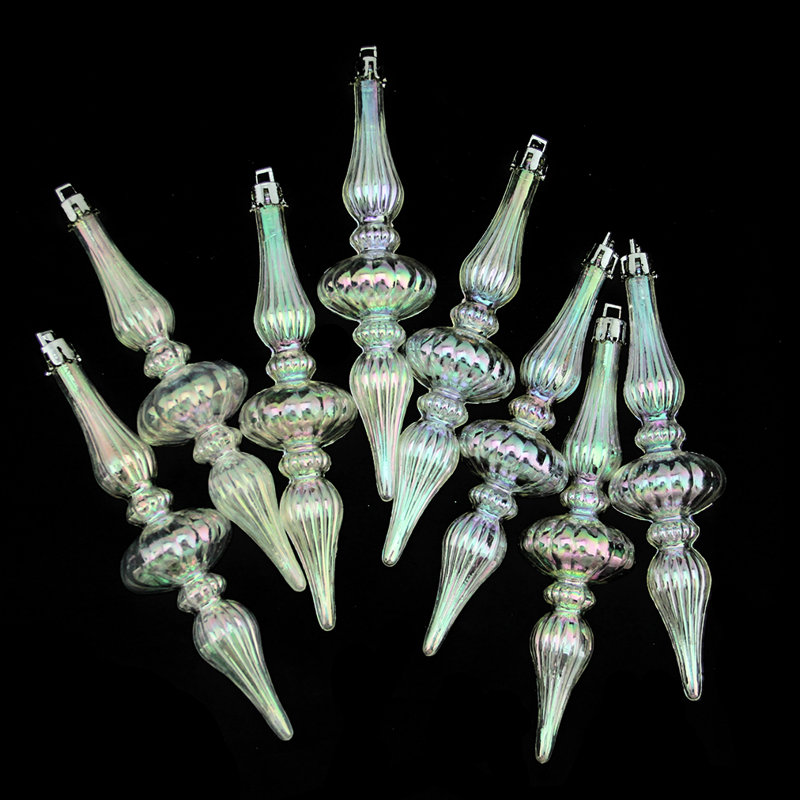 Ornement de Noël massif incassable, Transparent irisé