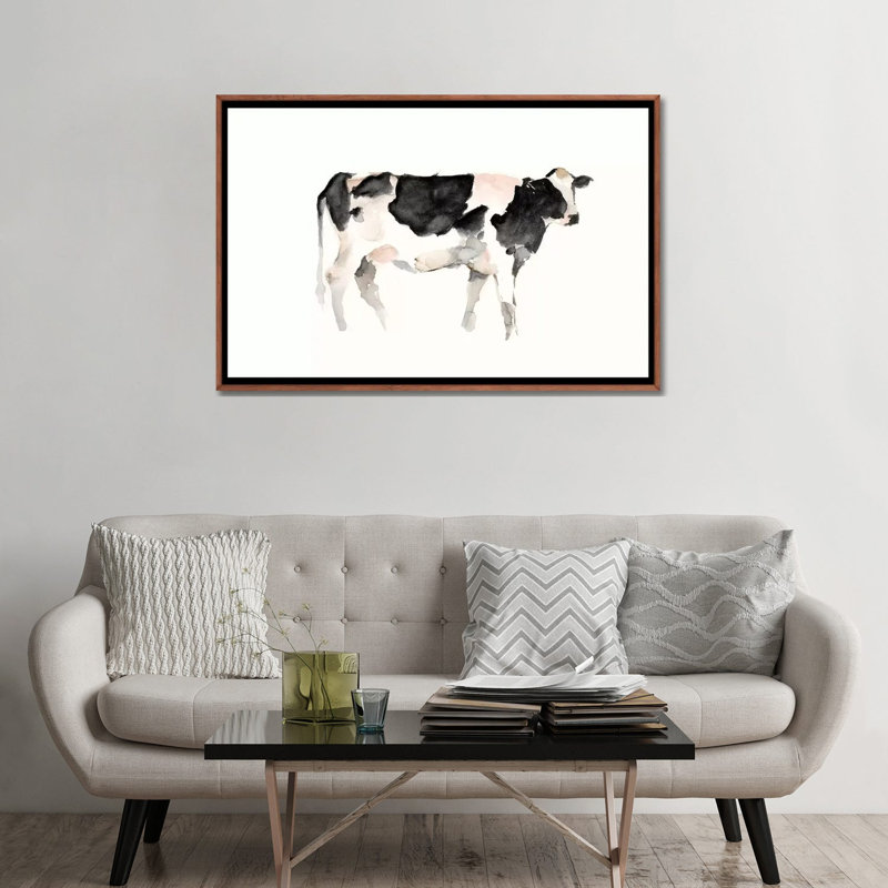 « Farm animal Study II » par Ethan Harper, reproduction d’art, H 32 po x l 48 po x 1,5 po, Toile avec cadre en bois classique