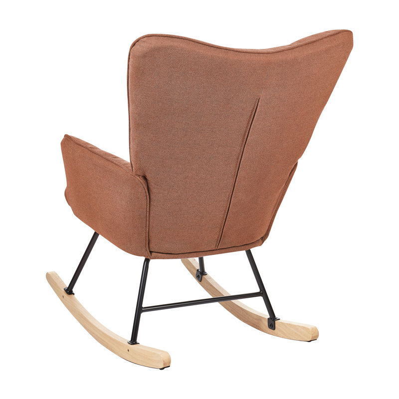Berton Rocking Chair, Brown Light Wood