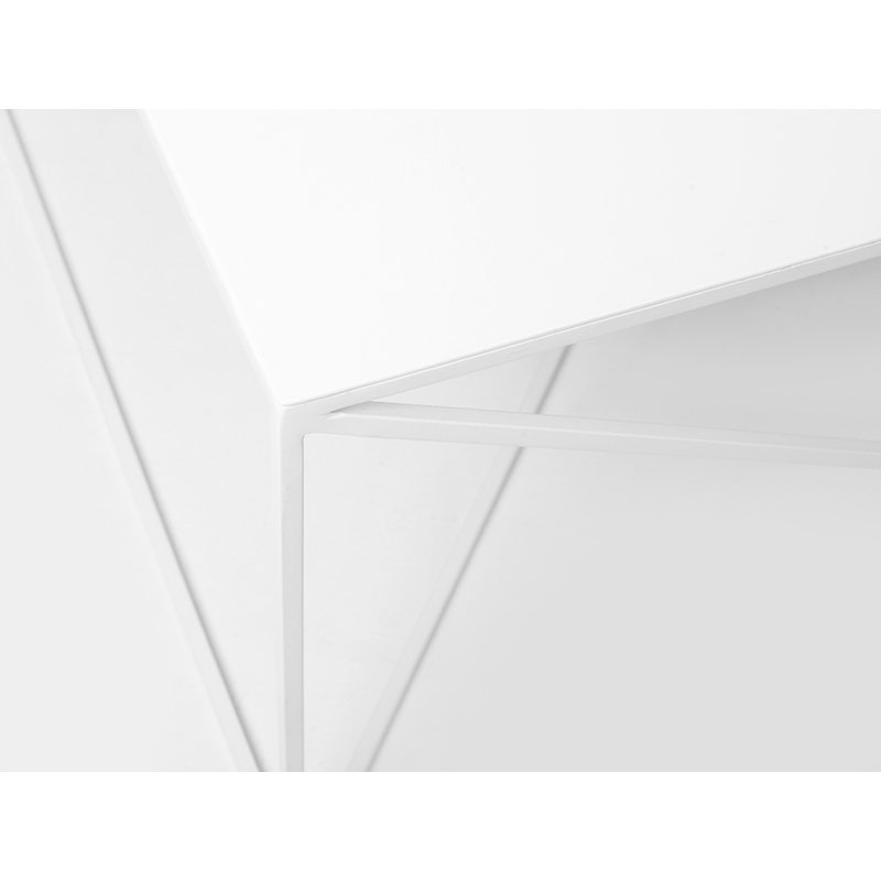 Quiana Frame Coffee Table, White, H45 x L100 x W100cm