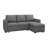 Anureet L-Shaped Sectional Modular Sofa Bed With Storage Seat-112387170