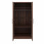 Armoire-penderie 2 portes en bois avec 3 tablettes de rangement