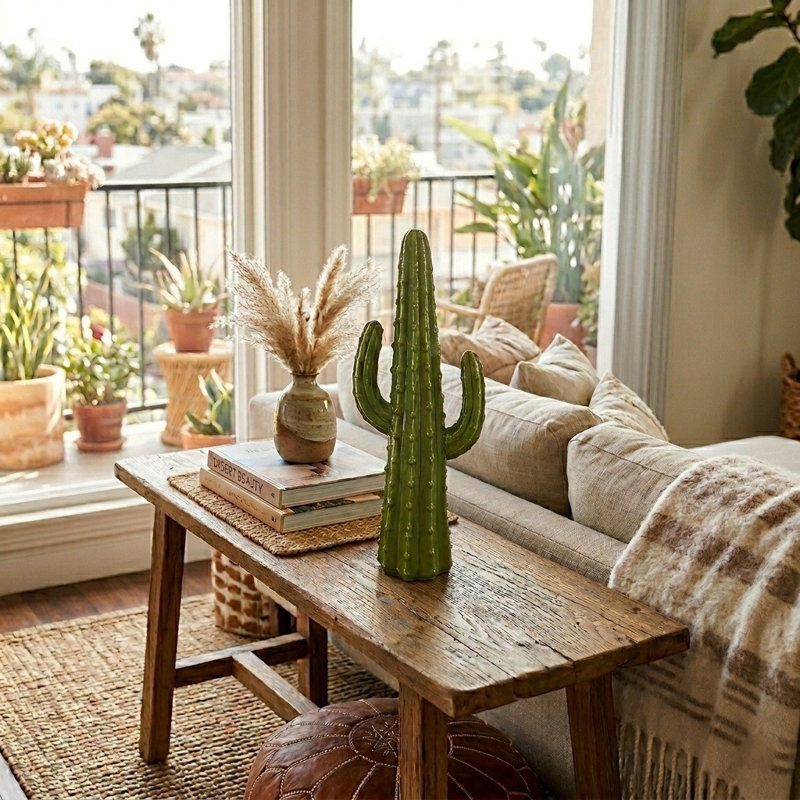 Porcelain Cactus Decoration
