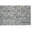 Tapis tissé à la machine 9 pi x 12 pi gris anthracite et floral