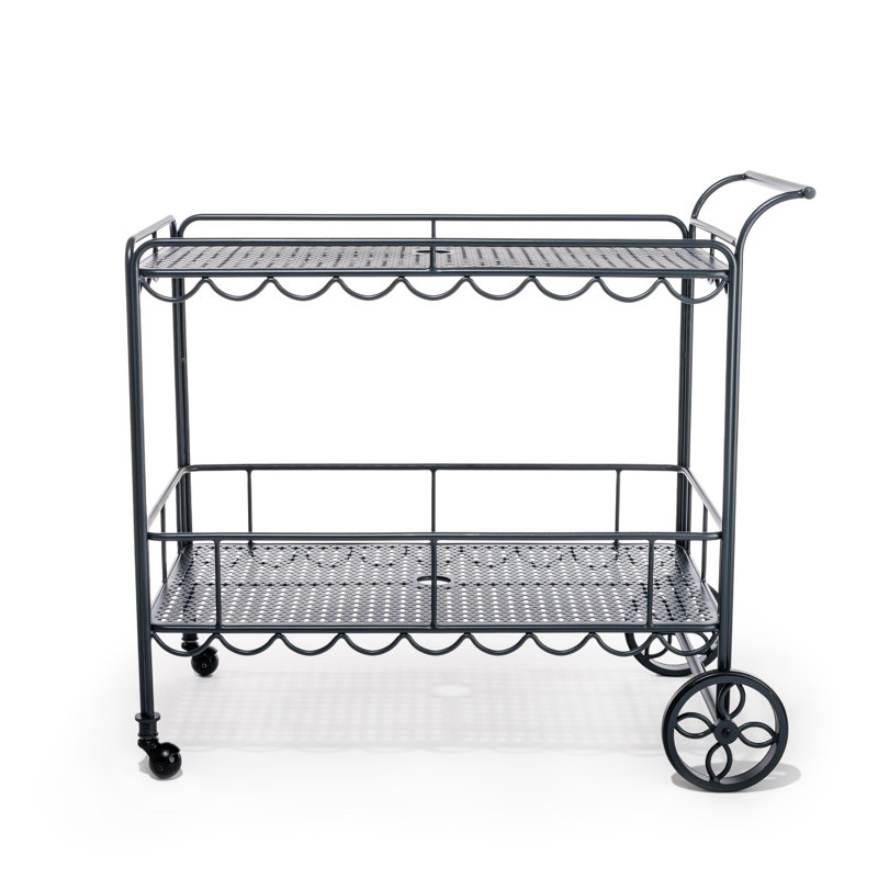 Al Fresco Bar Cart, Vintage Black