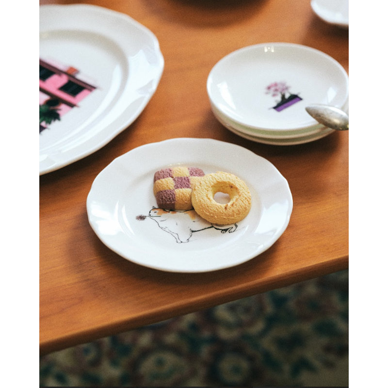 Assiette 6 po Thibaud Herem Objet (chat)