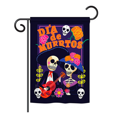 Drapeau de jardin Hamlig Dia de Muertos Couple