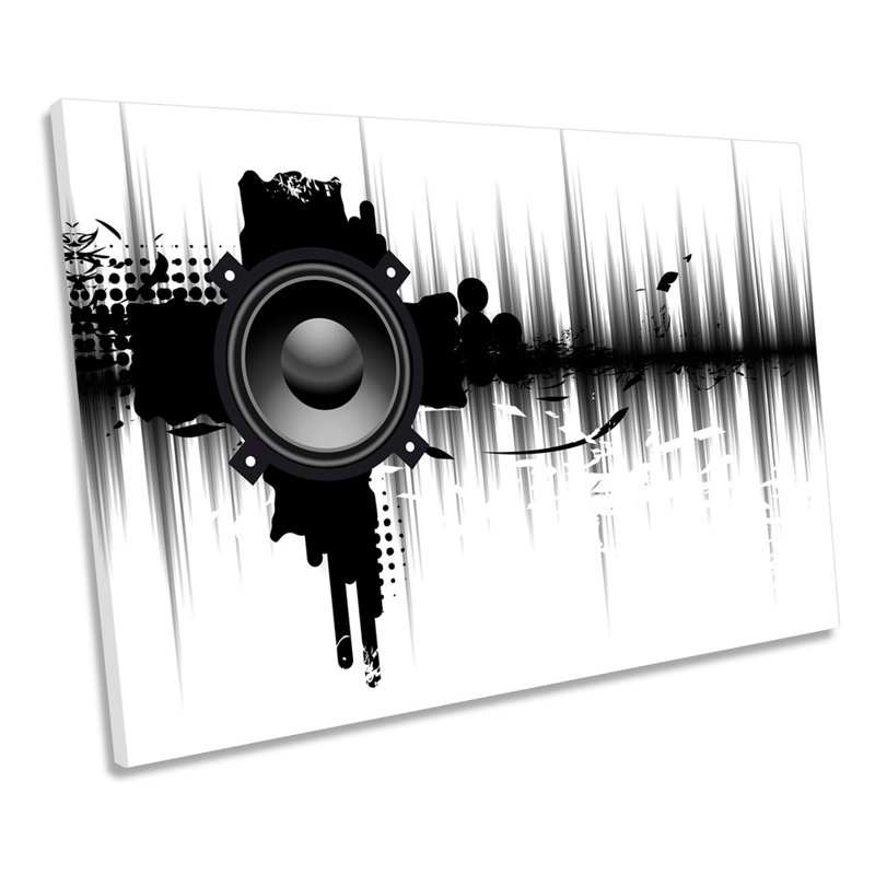 Modern Music Speaker DJ - Wrapped Canvas Print, 30.5cm H x 45.7cm W