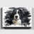 Border Collie Dog - Single Picture Frame Rectangle Print on Canvas-23697324-23165879