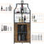 Meuble-bar d'angle avec casier Ã  bouteilles amovible, meuble-bar pour la maison-2082395857