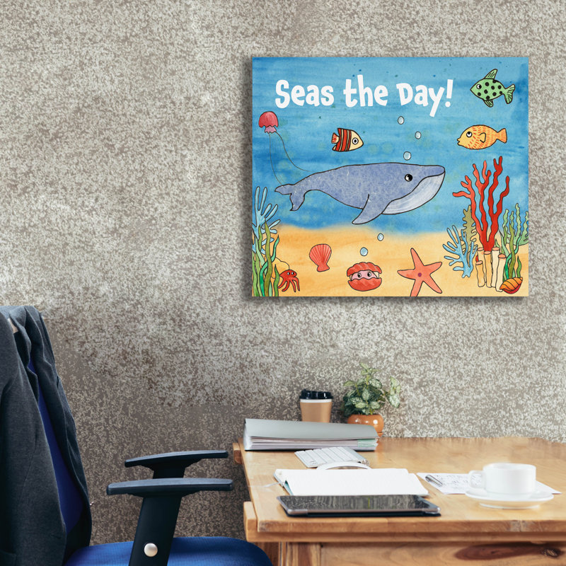 «Cute Sea Creatures 2» par Alicia Longley, art mural sur toile, 30 po x 26 po, H 26 po x l 30 po